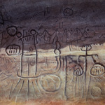 Lava Beds Petroglyphs IV: Spring Shadows 